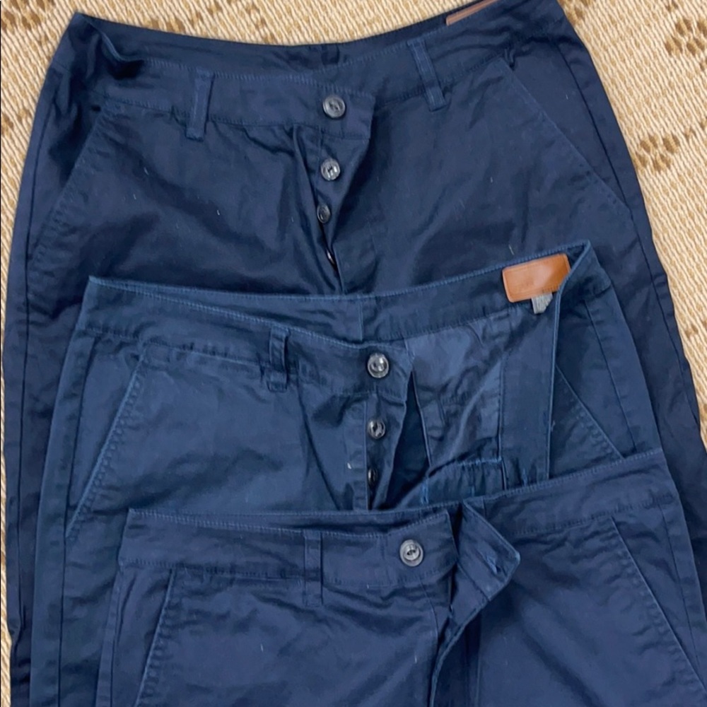 ASOS navy khaki pants set of 3